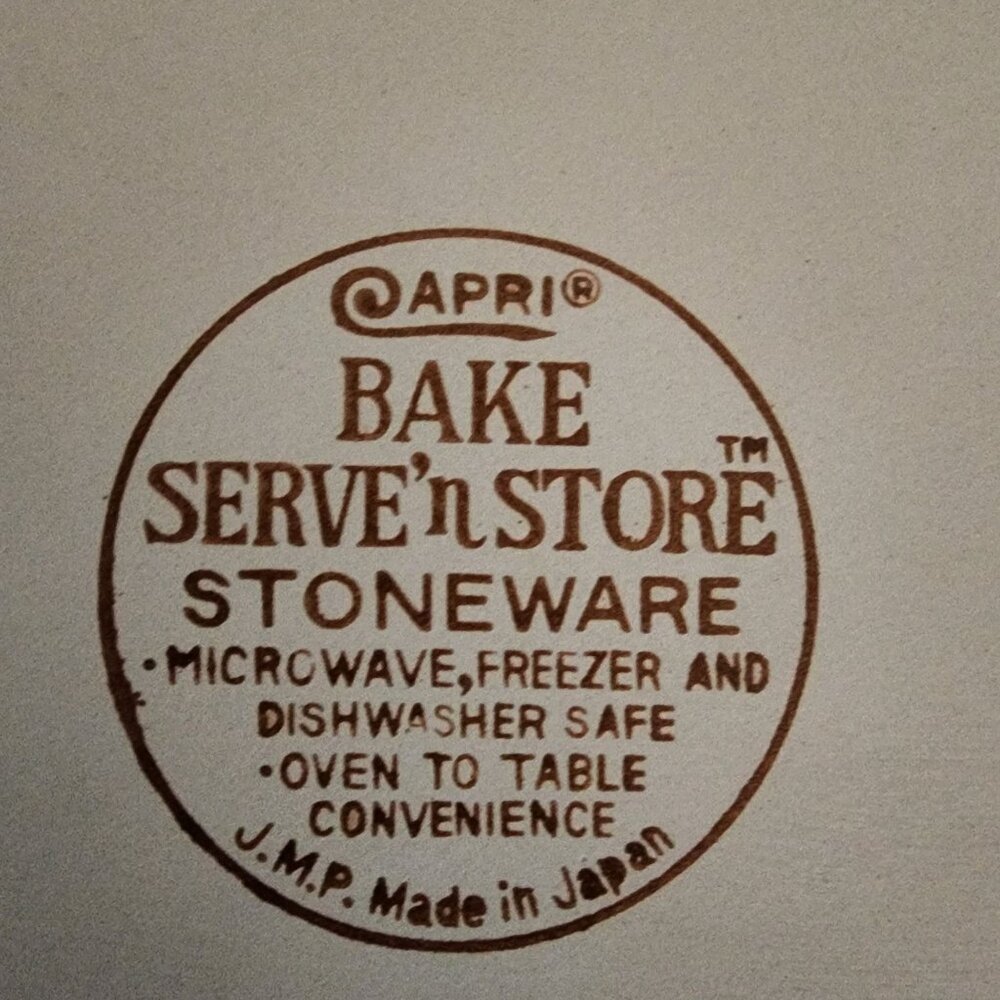 Capri Bake Serve N‎ Store Stoneware 12" Au Gratin Dishes Set Of 2 Japan NIB - Picture 7 of 10
